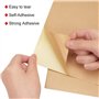 Papier Autocollant Kraft A4,30 A4 de papier kraft imprimable et Autocollant Feuilles Papier Kraft Imprimable pour Étiquettes Fai