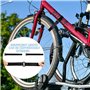 YUBBYSTU 8pièces Sangles de Porte-Vélos,avec sangle de stabilisation de roue de vélo réglable avec crochet et anneau pour voitur