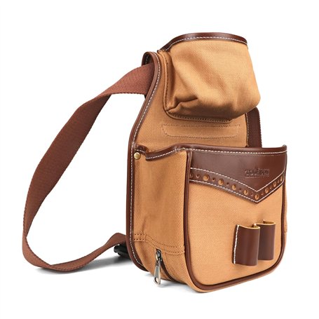 TOURBON – Pochette à Cartouche en Toile et Cuir