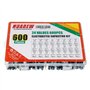 HUAREW 24 Valeurs 600 Pcs Aluminium Kit Boîte D'Assortiment De Condensateur électrolytique Portée Comprend 0.1 à 1000 Fu