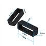 10 Pièces Passant de Montre Silicone pour bracelet 22 mm - Boucle Bracelet Montre Caoutchouc Compatible avec Garmin Forerunner 2