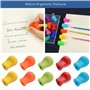 Guide Doigts Écriture Enfant,10 pièces Crayon Grip,Aide à l'écriture Enfants Écriture Grip Crossover Aide À L'écriture Poignées 