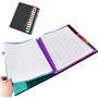 Trieur 12 Compartiments a4 – Classeur de Fichiers en Plastique PP – Trieur Extensible – Trieur Document Accordéon – Étanche et G