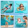 Pukitt Bouée de Sauvetage Bouée Enfant Bague Natation Sirène Bouee Piscine Anneau Gonflable Flotteur Gonflable pour Piscine Gonf