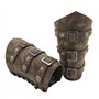 Brassards Rétro Armure Médiévale Brassard pour Le Tir Chasse Médiévale Renaissance PU Brassard en Cuir Viking Punk Gothique Bras