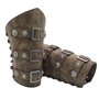 Brassards Rétro Armure Médiévale Brassard pour Le Tir Chasse Médiévale Renaissance PU Brassard en Cuir Viking Punk Gothique Bras