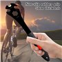 UZSUZZ Clé à Pédale de Vélo, Clé Réparation pour Pedale Velo, Clé de Réparation Pedale Velo Route, 15/16/24mm Fonction 4 en 1 Cl