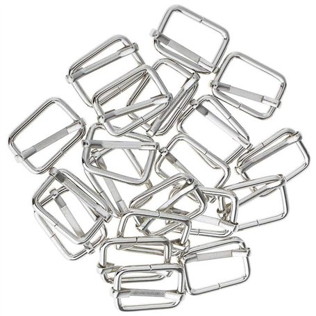 POFET Lot de 20 Boucles Coulissantes Rectangulaires pour Fabrication de Sacs à Main