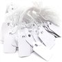 POFET Lot de 500 étiquettes blanches en papier blanc