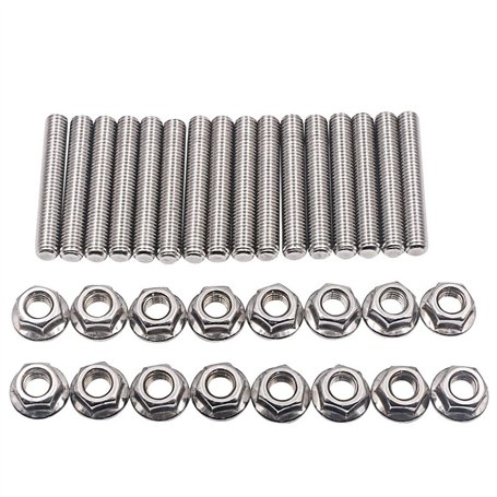 CENPEK Kit de Goujons de collecteur d'échappement 16Pcs 2 collecteurs pour V8 de 4