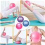 3 Pièces Pilates Ballon, Yoga Ball, Petit Ballon De Fitness, Anti-Éclatement Yoga Ball avec Pailles Gonflables pour Le Yoga, Le 