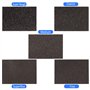 Chudian Lot de 5 Chevilles abrasives pour Bois à la Main, éponge Abrasive pour Bois, Plastique et métal (5 Grains : Super épais/
