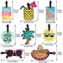Dadabig 8PCS Étiquette Valise, Etiquette Valise Voyage Avion Etiquette Bagage Valise pour Plage et Voyage pour Marquer Clés, Val