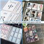 1080 Poches/60 Pcs Protege Carte Double Face, 4 Cercles De Reliure, 9 Pochettes Photos Par CôTé(70x95mm), Pochette Cartes Transp