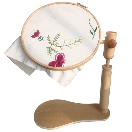 UOOOM Support de Broderie Réglable Table Cadre à broder en Bois pour Tapisserie Broderie Travaux d'Aiguille Peinture sur Soie