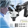 VEVOR Micro miroir multidirectionnel incrusté avec support à ressort 7X-45X multidirectionnel microréglage, microscope, microsco