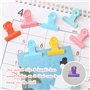 UTMACH 30 Pièces Couleur Pince Bulldogs Métal Charnière Clips Petits Pince de Bouledogue Bulldog Clips Pinces de Papier 30mm pou
