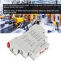 GRT8-M2 AC/DC 12V-240V Relais Temporisé Multifonctionnel avec 10 Fonctions de Montage sur Rail DIN