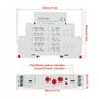 GRT8-M1 AC/DC 12V ~ 240V Relais Temporisé Multifonctionnel Modulaire avec 10 Fonctions Montage sur Rail DIN