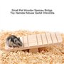 Garosa Hamster Jouet à Bascule pour Exercicer Jouer Jouets Animaux avec Goût Unique de Bois Naturel Plate-Forme Escalade de pour
