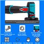 Mini Meuleuse D'Angle Sans Fil 19500rpm 12V Professional Disqueuse Sans Fil mit 2 x 2500mAh Batterien,Mini Akku Winkelschleifer 