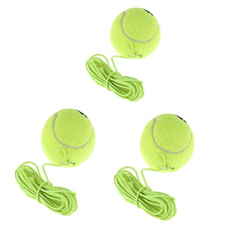 AICHUAN Lot de 3 balles de tennis avec cordon