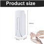 Soap Dispenser pour Douche 350ml pour Cuisine Salle de Bain WC pour Gel Shampoing (Blanc)