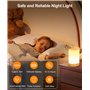 Lampe de Chevet Tactile LED 256 Couleurs, Intensité Variable, Mode Chaud/Froid, Dotée de Veilleuse Adulte Sans Fil & Rechargeabl