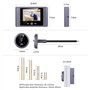iTenen Judas numériques pour porte avec écran LCD de 2,8 pouces avec microSD de 32 Go, détection de mouvement, vidéophone sans f
