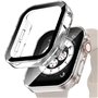 Vinmooog 2 Pièces Transparent PC Coque Compatible avec Apple Watch Serie Watch 40mm Series 6 5 4 Se avec Protection ecran en Ver