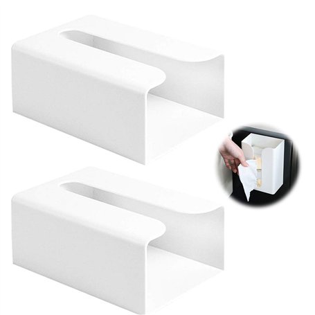 2 Pièces Porte Papier Hygiénique Véhicule Distributeur de Papier sans Perforations Porte Papier Hygiénique Multifonctionnel Boît