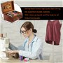GOEDCH Kits de Couture en Bois: Kit Couture Complet, Premium Couture Accessoires avec Boîte de Rangement en Bois pour Les Filles