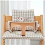 LEKEFETO Coussin d'assise pour chaise haute Stokke Tripp Trapp : ensemble de coussins de chaise haute antidérapants