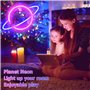 Wowlela Planet Neon Signs LED Enseigne Murale Au Néon, Suspendus Neon Lights Planet USB/Batterie Planète Lampe Neon Light pour E
