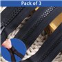 3 Pcs fermeture eclair 70 cm, N°5 Plastique fermetures eclair séparable, fermeture eclair blouson, kit reparation fermeture ecla