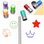 Lot de 4 tampons auto-encreurs pour enseignants, encouragement des enfants, évaluation des enseignants, récompense de motivation