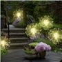 Moautodc Lampe Solaire Exterieur Jardin: 2 Pièces 120 LED Feu d'Artifice Fil de Cuivre, Eclairage Imperméables de Starburst Déco