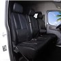 Housse de Sièges Universelles pour Camionnette Couverture de Siège de Camion, Ensemble De Housses 1+2 Faux Cuir pour Le siège Av