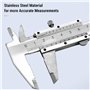 Regun Pied à coulisse, 0.02mm Haute Précision Acier au carbone Vernier Calibre Micromètre Outil de mesure 0-150mm