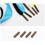 JIHUOO 100 Pièces Multicolore Bouts en Métal de Lacet pour Chaussures Pointe de Lacet