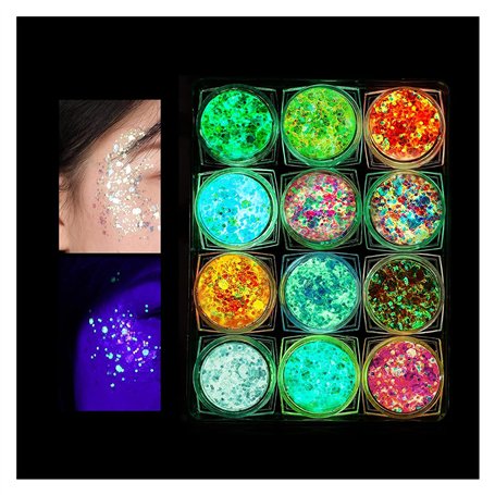 KUIRUNRX® Paillettes Visage Festival