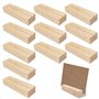Uootach 12 Pièces Bois Porte-cartes de menu en bois de hêtre