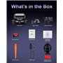 Rhorawill 4-Canaux Dashcam,360° Camera Voiture Avant Arrière Gauche Droite,Radar à Micro-Ondes Détection de Mouvement Mode Parki