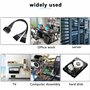 Câble adaptateur répartiteur d'alimentation SATA en Y 15 broches SATA mâle vers double femelle pour disque dur HDD SSD 22 cm