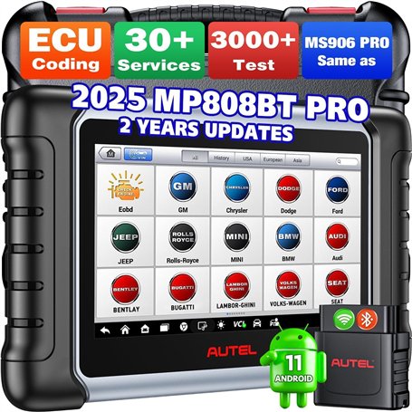 Autel MaxiPRO MP808BT PRO Android 11 [Mises à Jour Gratuit 2 Ans]