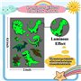 Leesgel Tatouage Enfant Garcon, 145pcs Brillent dans Le Noir Tatouage Ephemere Enfant Animal/Pirate/Voiture/Espace/Requin，Petit 