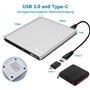 NOLYTH Lecteur Blu Ray USB 3.0 Type-C UHD 4K CD DVD Bluray Graveur 3D BD BDXL Externe pour Ordinateur Portable PC Windows 11/10/