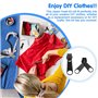 HEKOBAG 85 Pcs Kit Réparation Fermeture Éclair, Remplacement Fermeture à Glissière, Kit de Réparation de Fermeture à Glissière, 