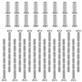 KLYNGTSK 16 PCS Kit de Connexion avec Boulon et Vis M4 pour Poignée de Porte - Vis de Liaison Meuble Nickelée avec Manchon pour