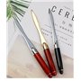 Jieddey Ouvre Lettre,Coupe Papier Cadeauen Alliage de Zinc Poignée en Bois Coupe Papier Epée Couteau en Acier Inoxydable Ouvre-L